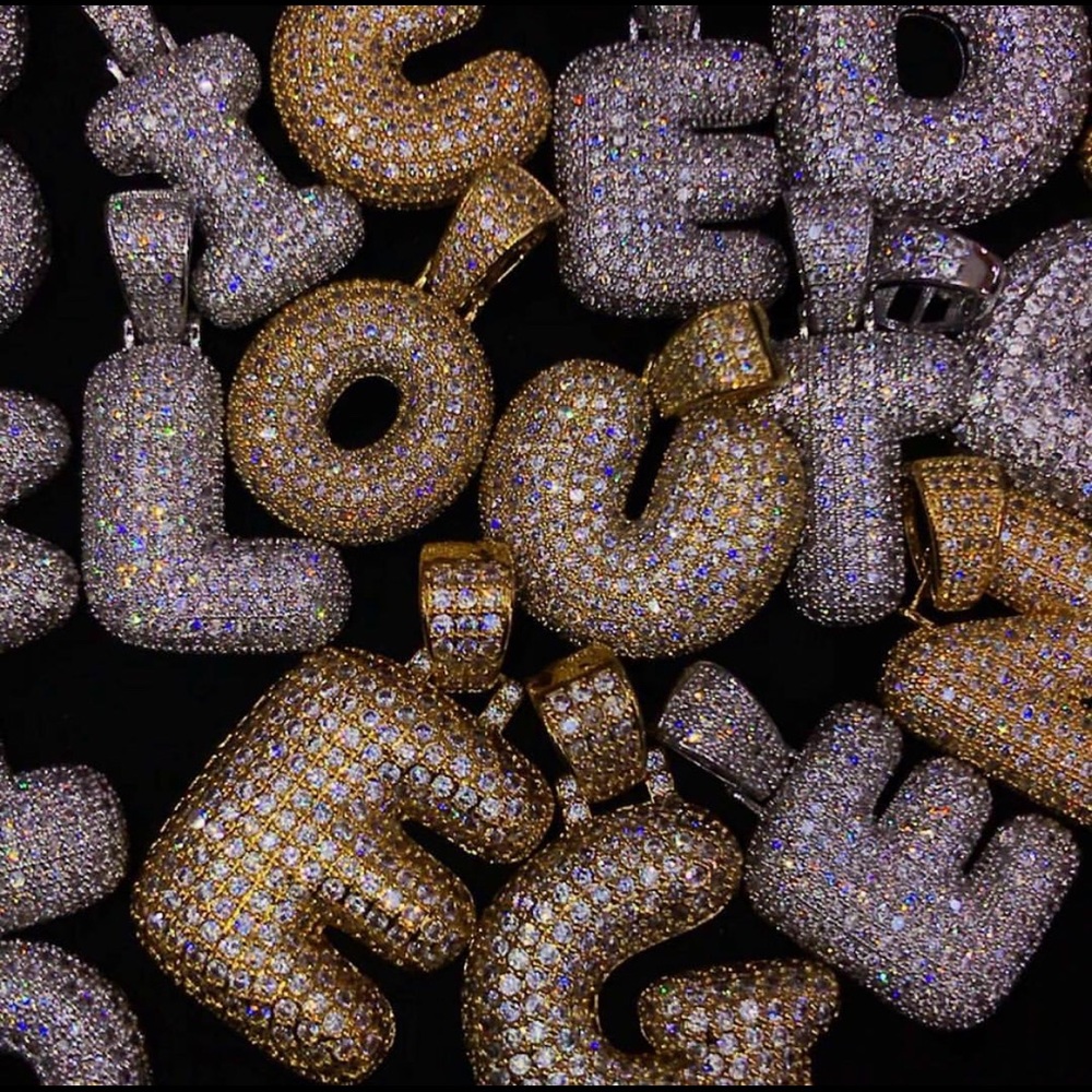 Diamond Bubble Letters - Picture 2 of 3